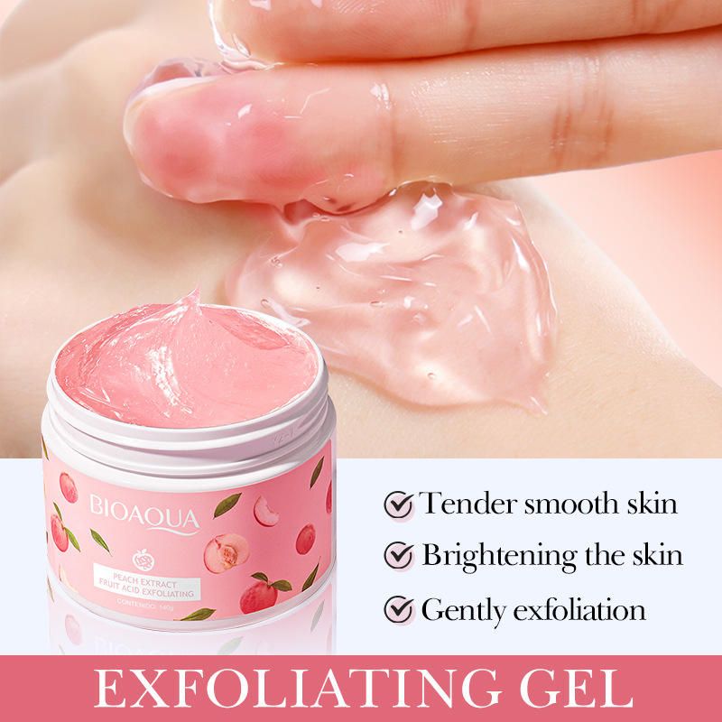 Image for Bioaqua Whitening Face & Body Scrub Peach Gel
