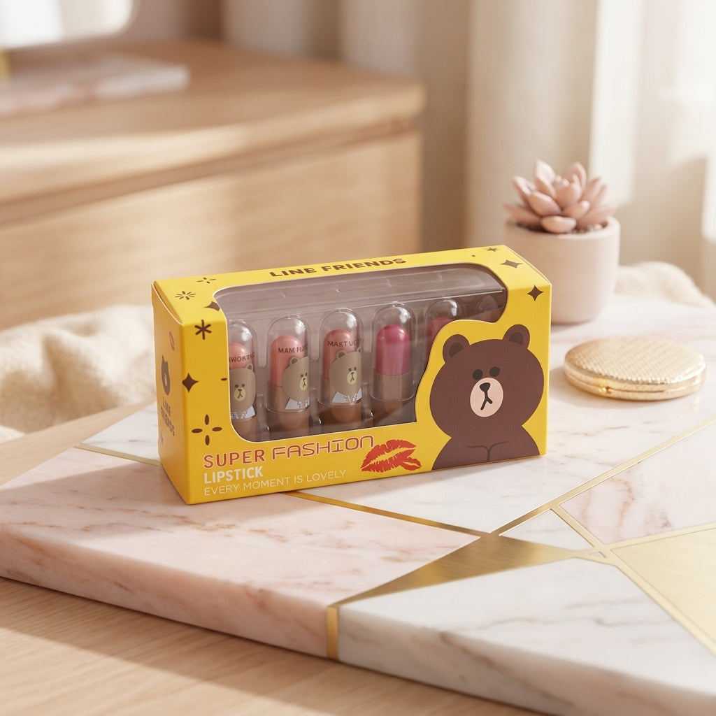Image for 12 Pcs Multicolor Mini Capsule Lipsticks Set