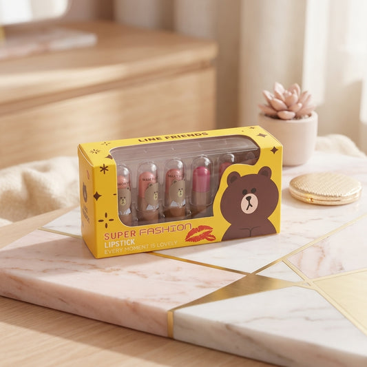 Image for 12 Pcs Multicolor Mini Capsule Lipsticks Set