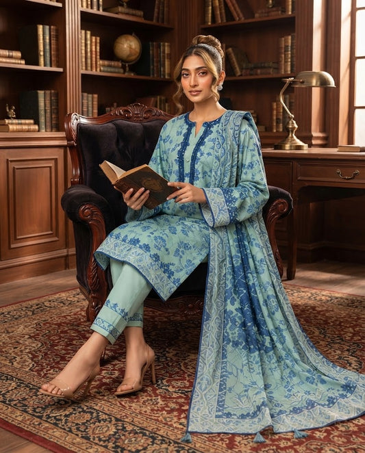 Image for Farah Printed 3-Piece Lawn Suit
